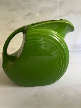 Fiesta Vintage Style Green Ceramic Pitcher
